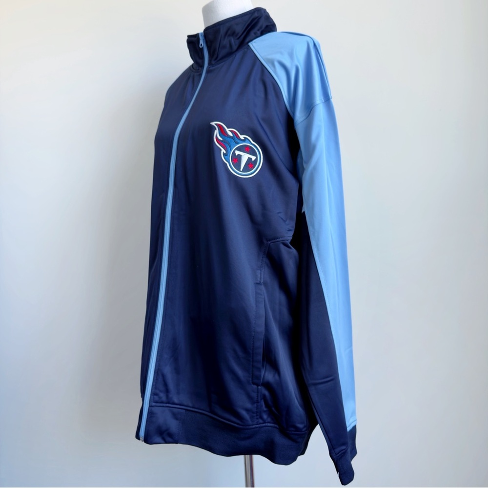 Tennessee Titans Track Jacket Mens Size 2XL Tall Navy Blue NFL Fan Gear NWT New